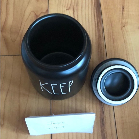 Rae Dunn Black ‘Keep’ Canister - Picture 2 of 2